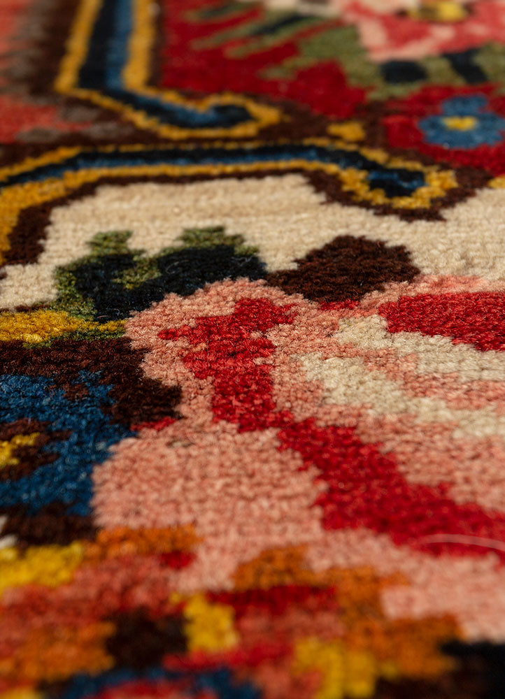 nuray beige and brown wool hand knotted Rug - CloseUp nuray beige and brown wool hand knotted Rug - CloseUp