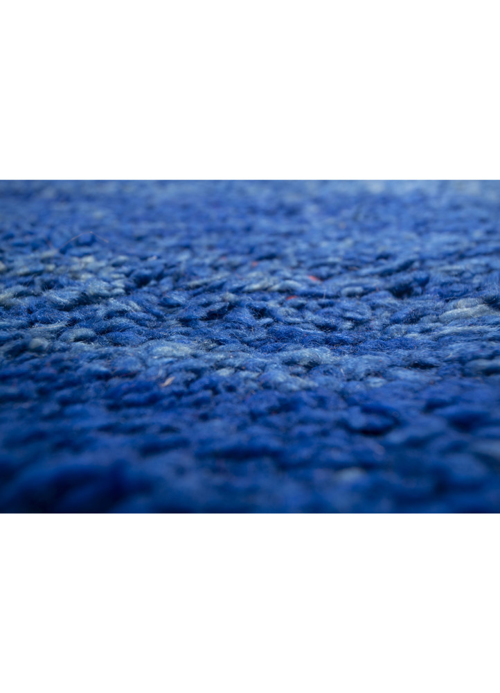 zuri blue wool hand knotted Rug - CloseUp zuri blue wool hand knotted Rug - CloseUp