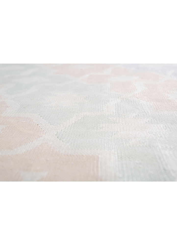 nayaab pink and purple cotton flat weaves Rug - CloseUp