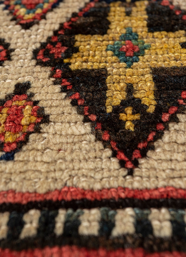 kiaan blue wool hand knotted Rug - CloseUp