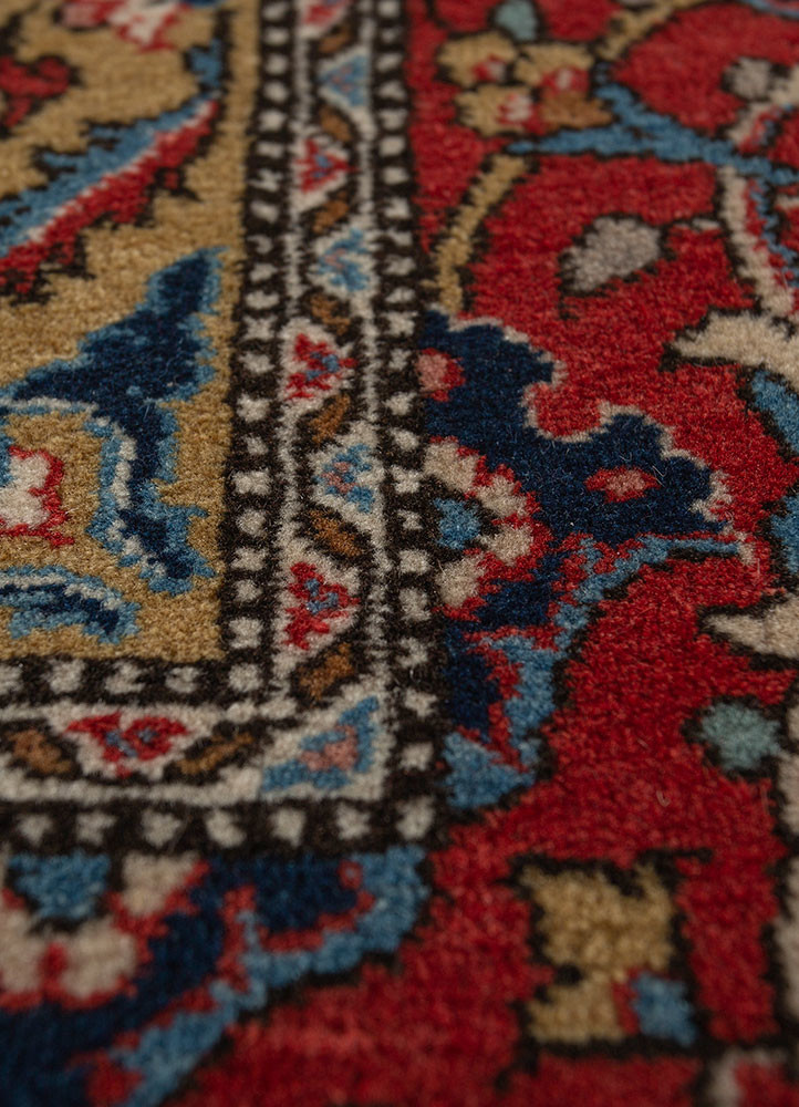 aalam ivory wool hand knotted Rug - CloseUp aalam ivory wool hand knotted Rug - CloseUp