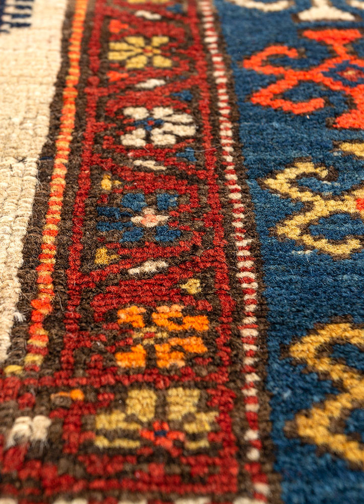 nuray ivory wool hand knotted Rug - CloseUp