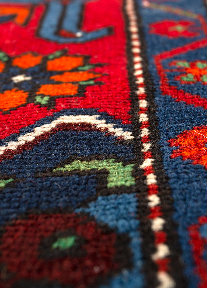 aalam red and orange wool flat weaves Rug - CloseUp aalam red and orange wool flat weaves Rug - CloseUp