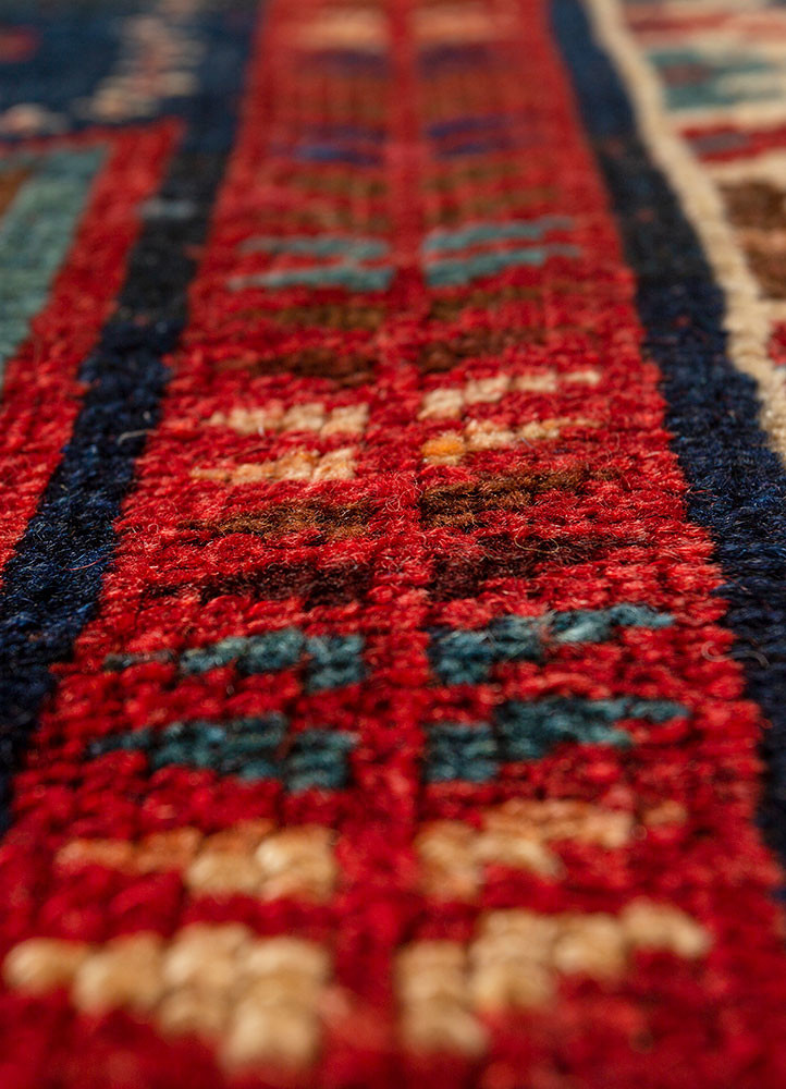 nuray blue wool hand knotted Rug - CloseUp nuray blue wool hand knotted Rug - CloseUp