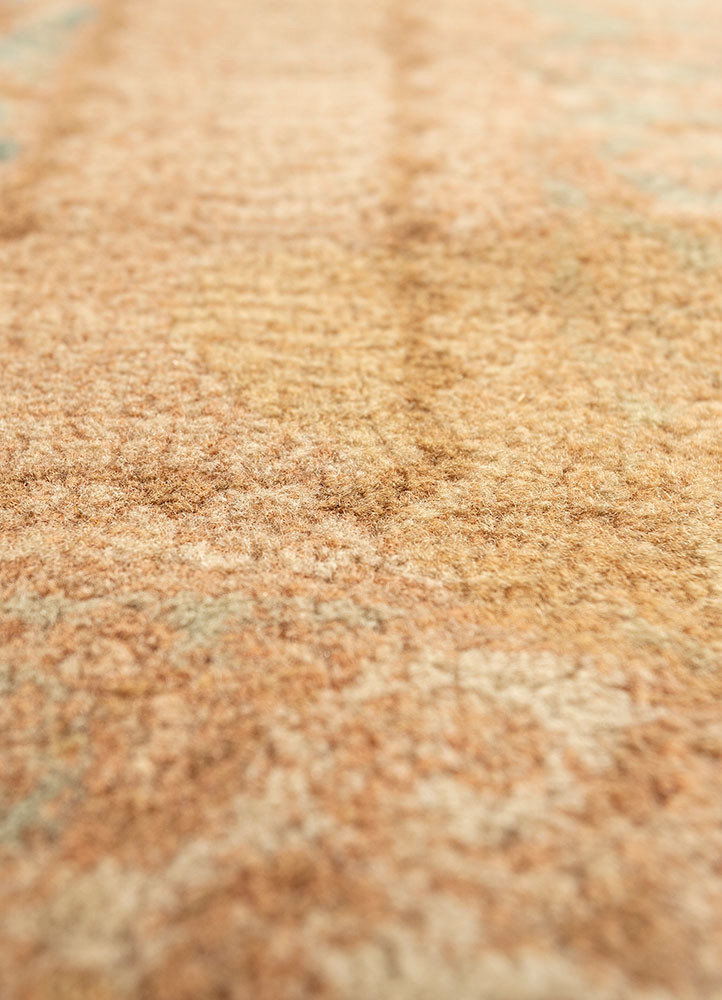 aalam ivory wool hand knotted Rug - CloseUp aalam ivory wool hand knotted Rug - CloseUp