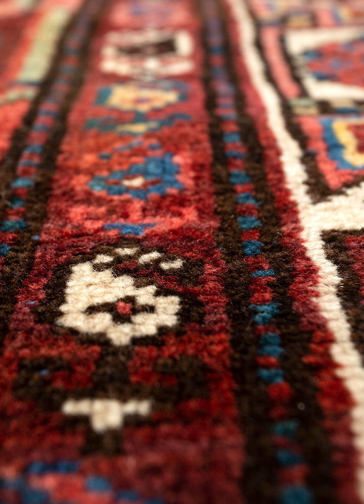 kiaan blue wool hand knotted Rug - CloseUp kiaan blue wool hand knotted Rug - CloseUp