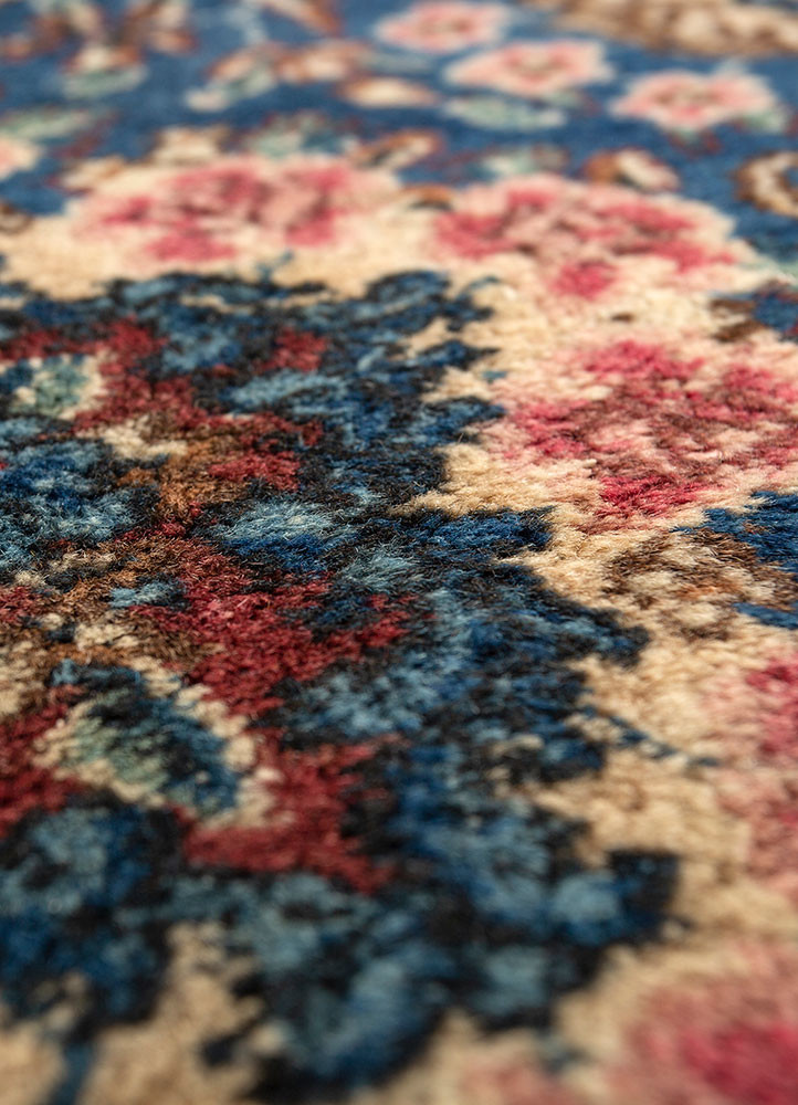 aalam ivory wool hand knotted Rug - CloseUp aalam ivory wool hand knotted Rug - CloseUp