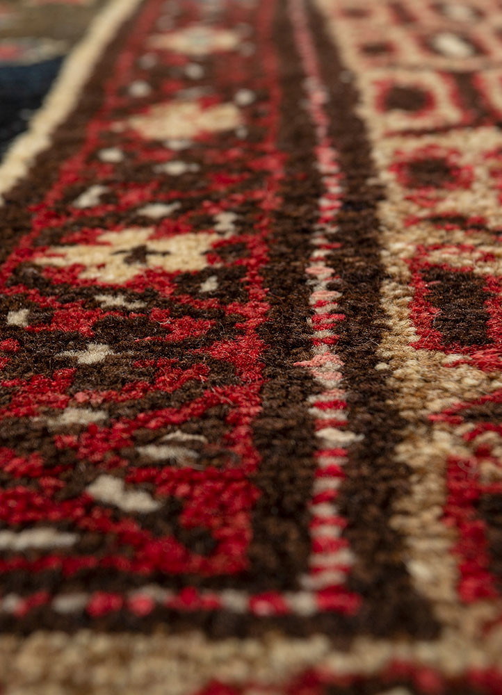 kiaan beige and brown wool hand knotted Rug - CloseUp kiaan beige and brown wool hand knotted Rug - CloseUp