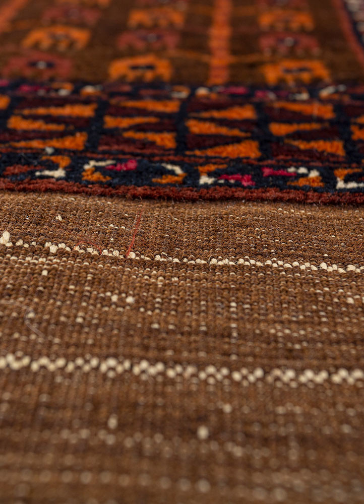 kiaan beige and brown wool hand knotted Rug - CloseUp kiaan beige and brown wool hand knotted Rug - CloseUp
