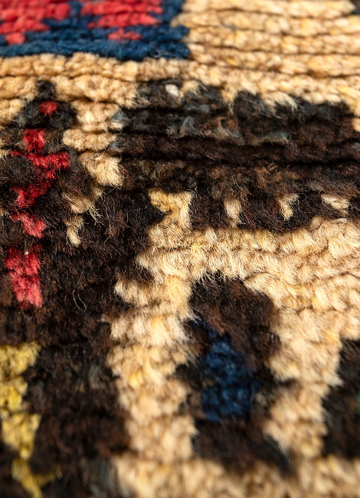 kiaan red and orange wool hand knotted Rug - CloseUp kiaan red and orange wool hand knotted Rug - CloseUp