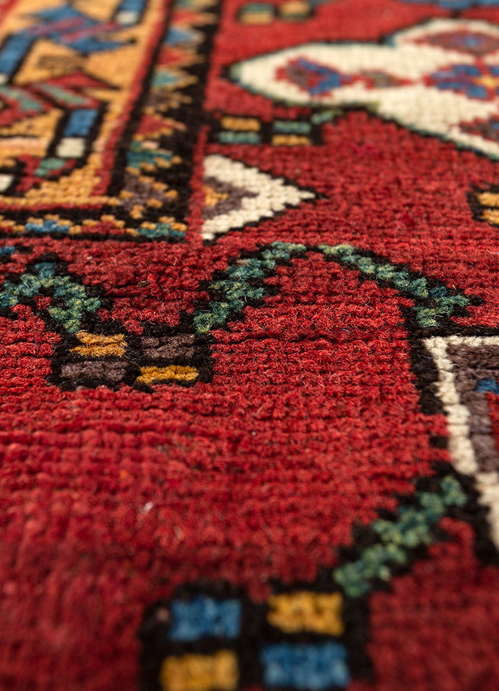 aalam blue wool hand knotted Rug - CloseUp aalam blue wool hand knotted Rug - CloseUp