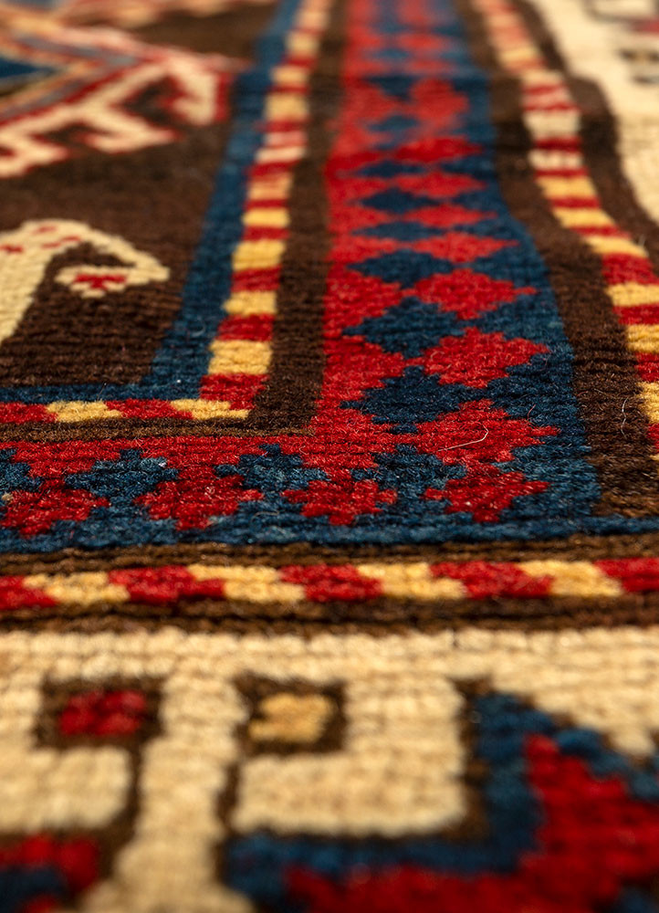 kiaan grey and black wool hand knotted Rug - CloseUp kiaan grey and black wool hand knotted Rug - CloseUp