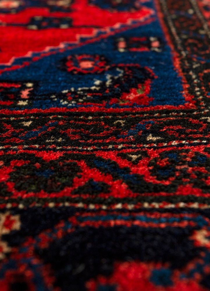 aalam pink and purple wool hand knotted Rug - CloseUp aalam pink and purple wool hand knotted Rug - CloseUp