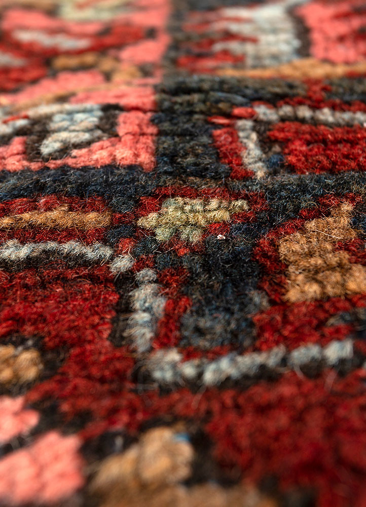 aalam blue wool hand knotted Rug - CloseUp aalam blue wool hand knotted Rug - CloseUp