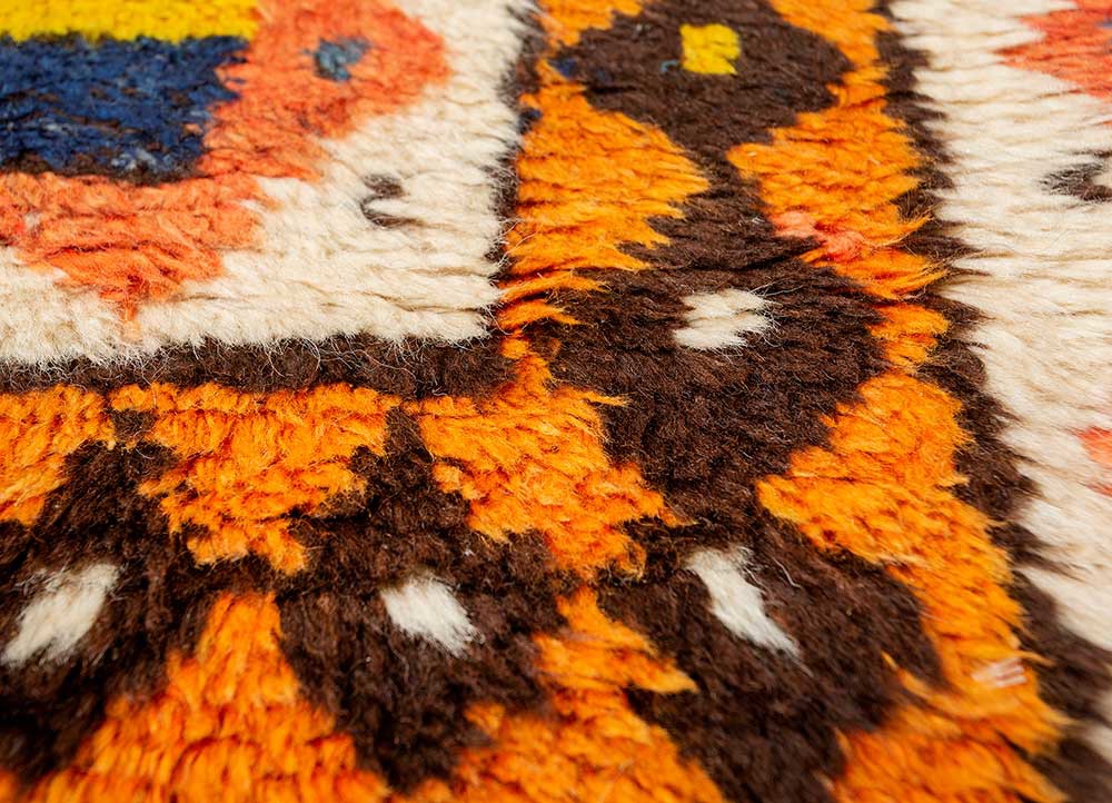 nuray blue wool hand knotted Rug - CloseUp nuray blue wool hand knotted Rug - CloseUp