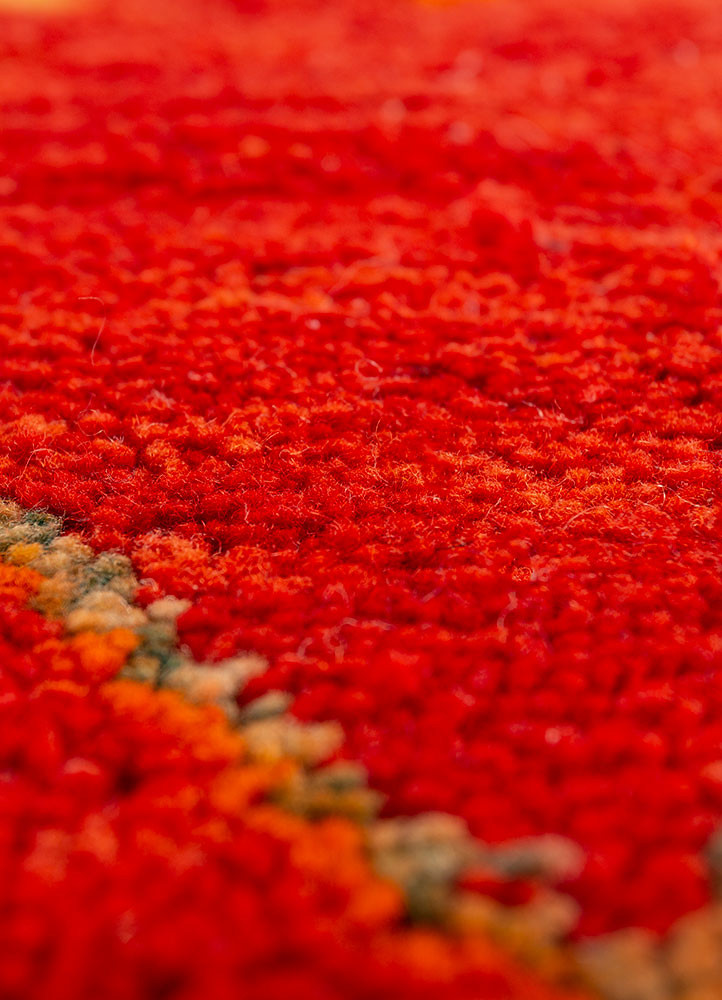 nuray pink and purple wool hand knotted Rug - CloseUp nuray pink and purple wool hand knotted Rug - CloseUp