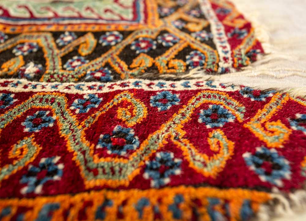 bespoke sile red and orange wool wall art WALL ART & TAPESTRY - CloseUp