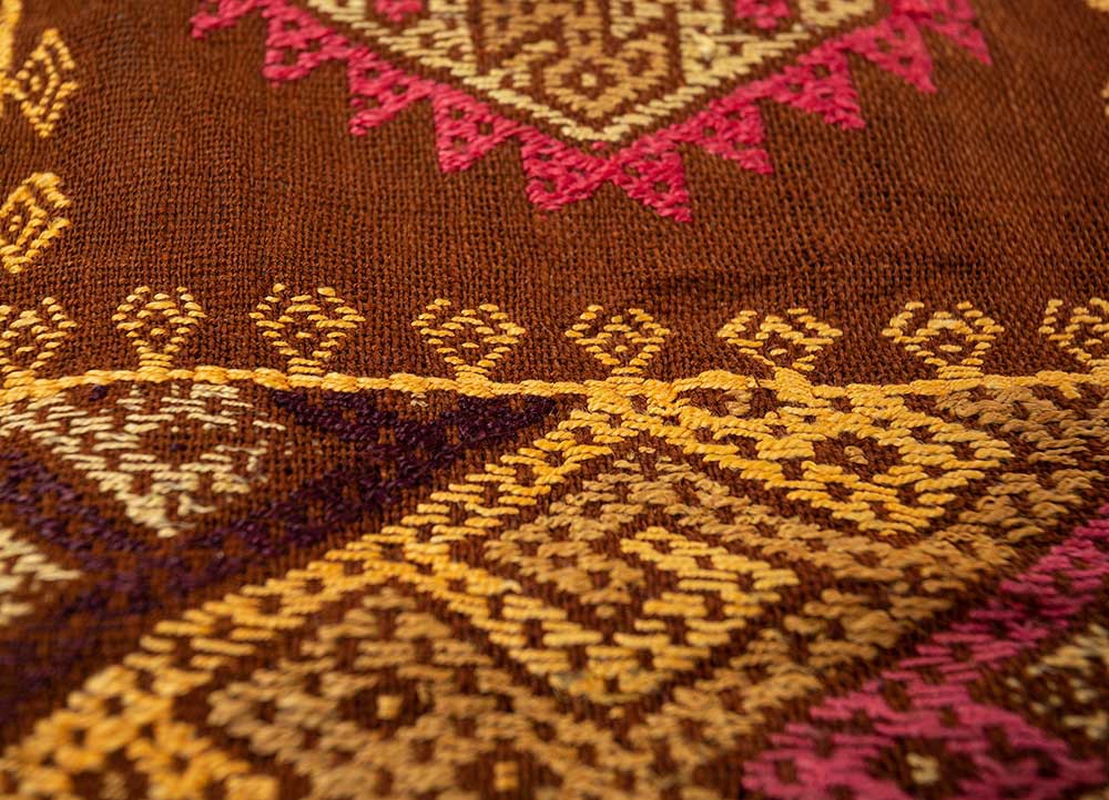 bespoke sile beige and brown wool wall art WALL ART & TAPESTRY - CloseUp