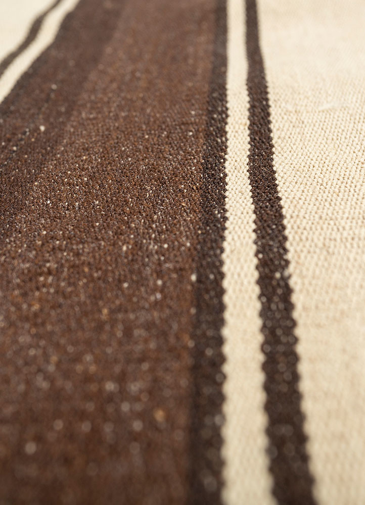 nayaab beige and brown wool flat weaves Rug - CloseUp nayaab beige and brown wool flat weaves Rug - CloseUp