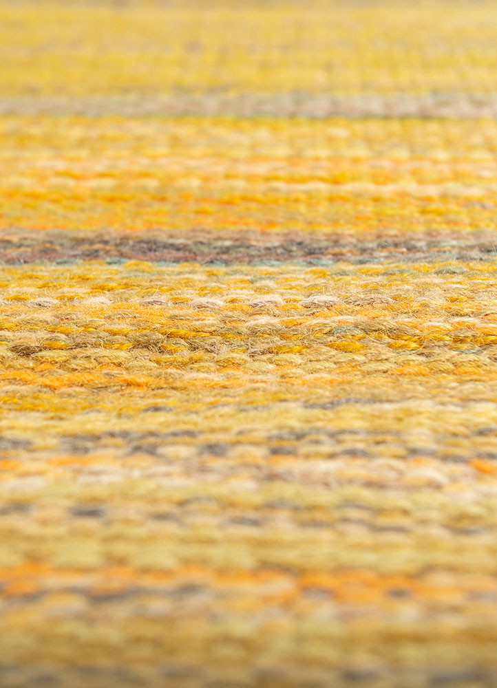 nayaab gold wool flat weaves Rug - CloseUp nayaab gold wool flat weaves Rug - CloseUp