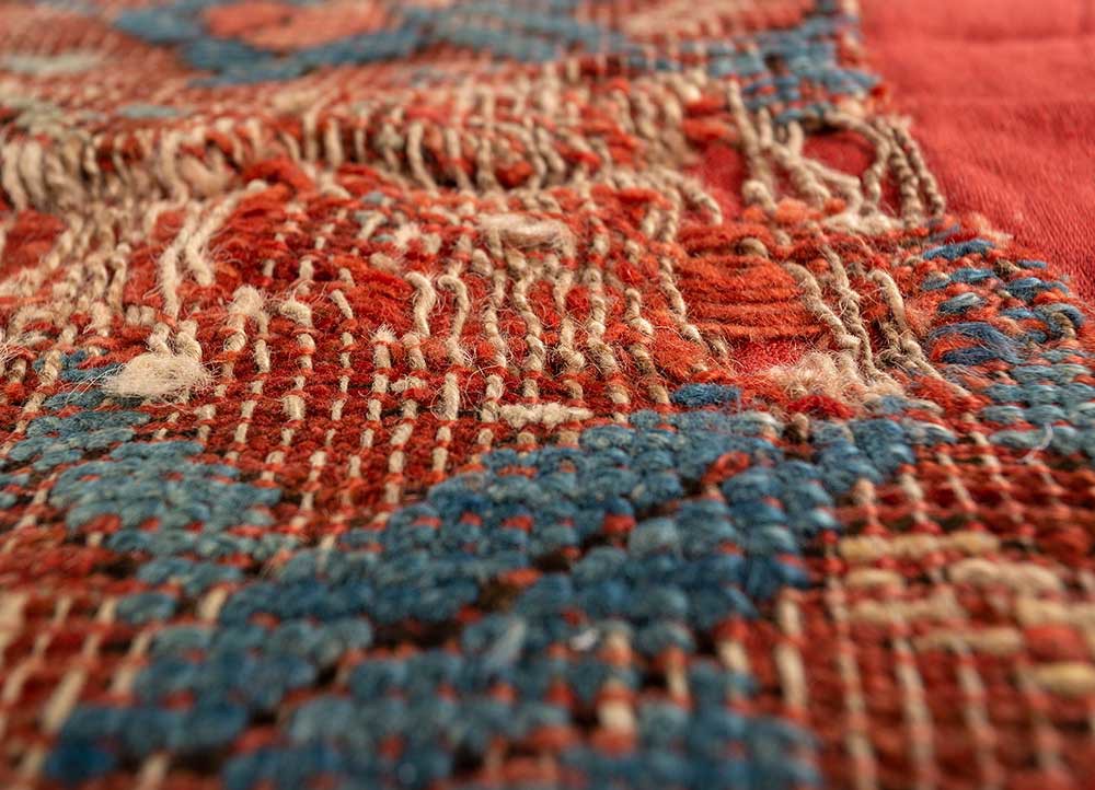 bespoke sile red and orange wool wall art WALL ART & TAPESTRY - CloseUp