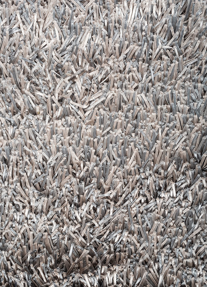 basis grey and black polyester hand loom Rug - CloseUp