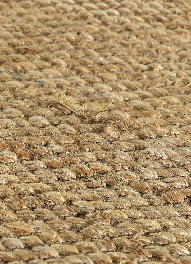 abrash beige and brown jute and hemp flat weaves Rug - CloseUp