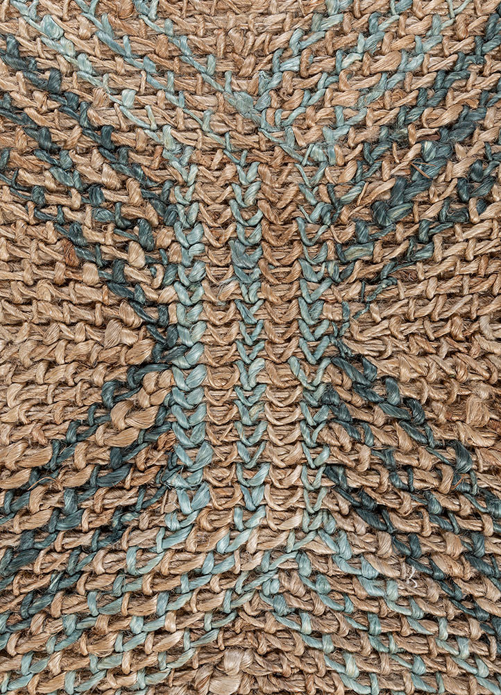 nomadic threads blue jute and hemp flat weaves Rug - CloseUp nomadic threads blue jute and hemp flat weaves Rug - CloseUp