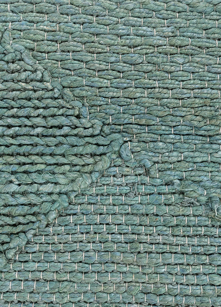 nomadic threads blue jute and hemp flat weaves Rug - CloseUp nomadic threads blue jute and hemp flat weaves Rug - CloseUp