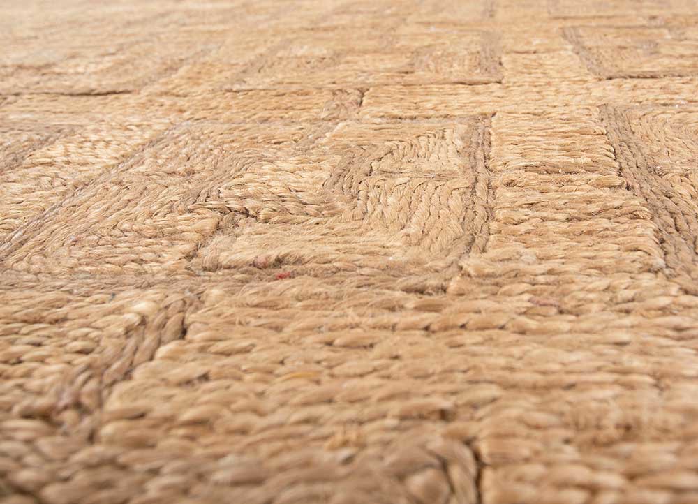 nomadic threads beige and brown jute and hemp flat weaves Rug - CloseUp