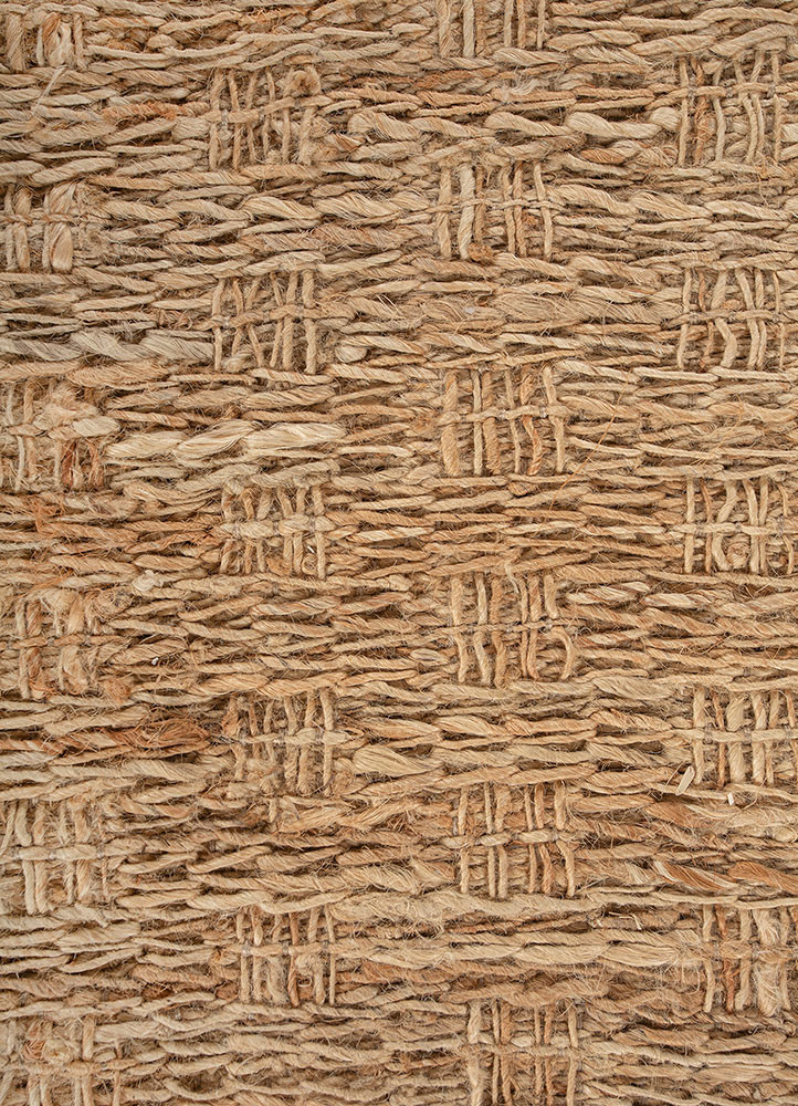 nomadic threads beige and brown jute and hemp flat weaves Rug - CloseUp nomadic threads beige and brown jute and hemp flat weaves Rug - CloseUp