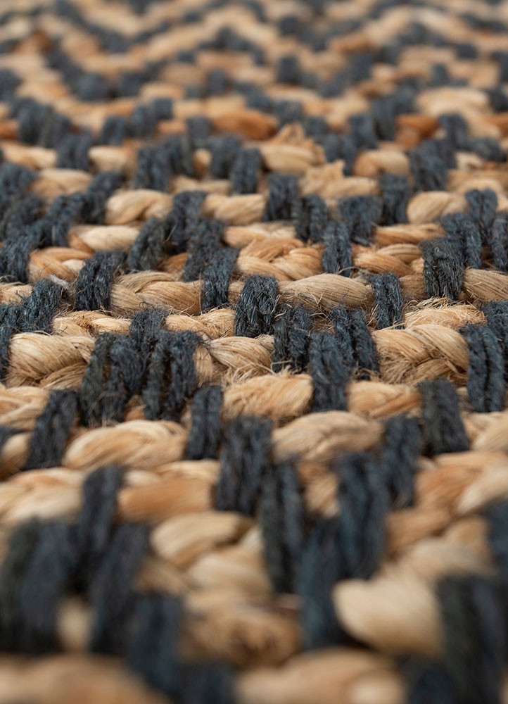 nomadic threads beige and brown jute and hemp flat weaves Rug - CloseUp nomadic threads beige and brown jute and hemp flat weaves Rug - CloseUp