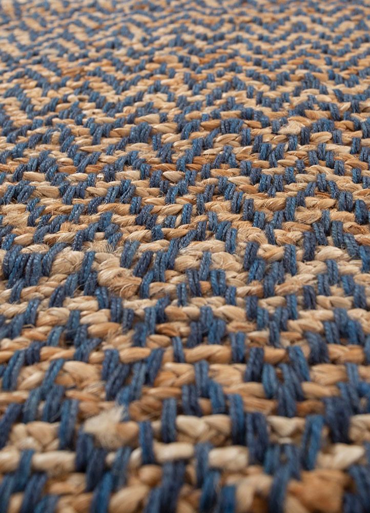nomadic threads beige and brown jute and hemp flat weaves Rug - CloseUp nomadic threads beige and brown jute and hemp flat weaves Rug - CloseUp