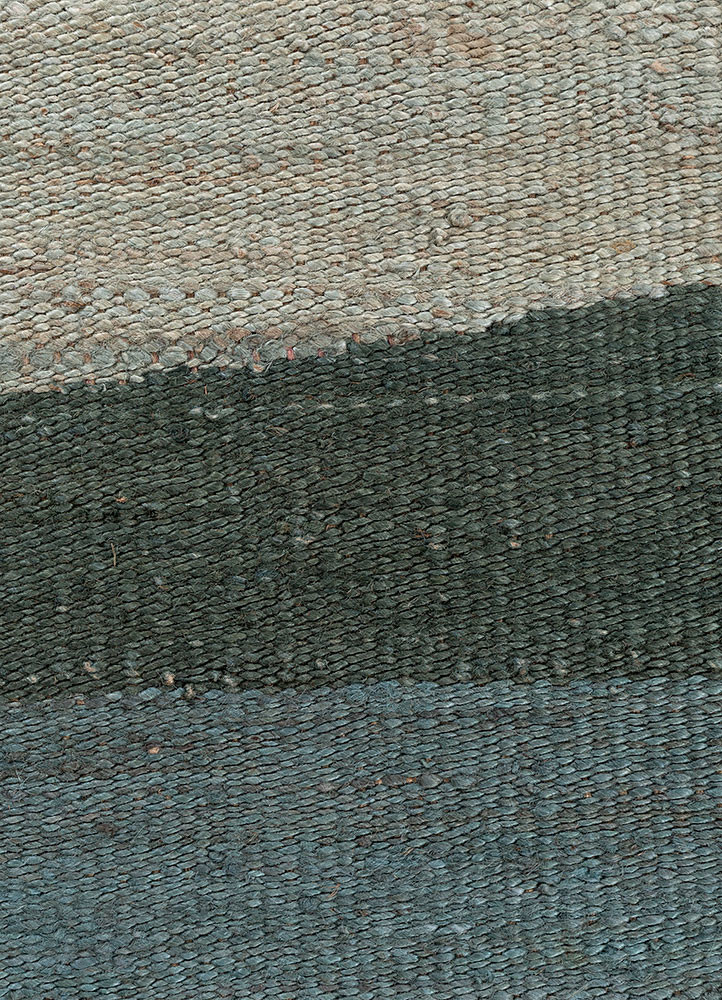 daaira blue jute and hemp flat weaves Rug - CloseUp daaira blue jute and hemp flat weaves Rug - CloseUp