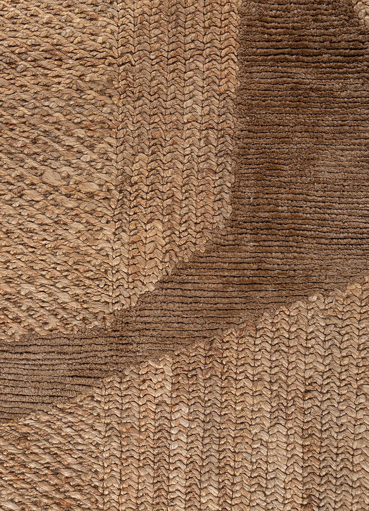 nomadic threads beige and brown jute and hemp flat weaves Rug - CloseUp nomadic threads beige and brown jute and hemp flat weaves Rug - CloseUp