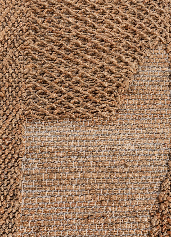 nomadic threads beige and brown jute and hemp flat weaves Rug - CloseUp nomadic threads beige and brown jute and hemp flat weaves Rug - CloseUp
