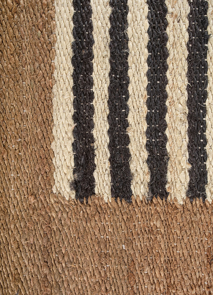 nomadic threads beige and brown jute and hemp flat weaves Rug - CloseUp nomadic threads beige and brown jute and hemp flat weaves Rug - CloseUp