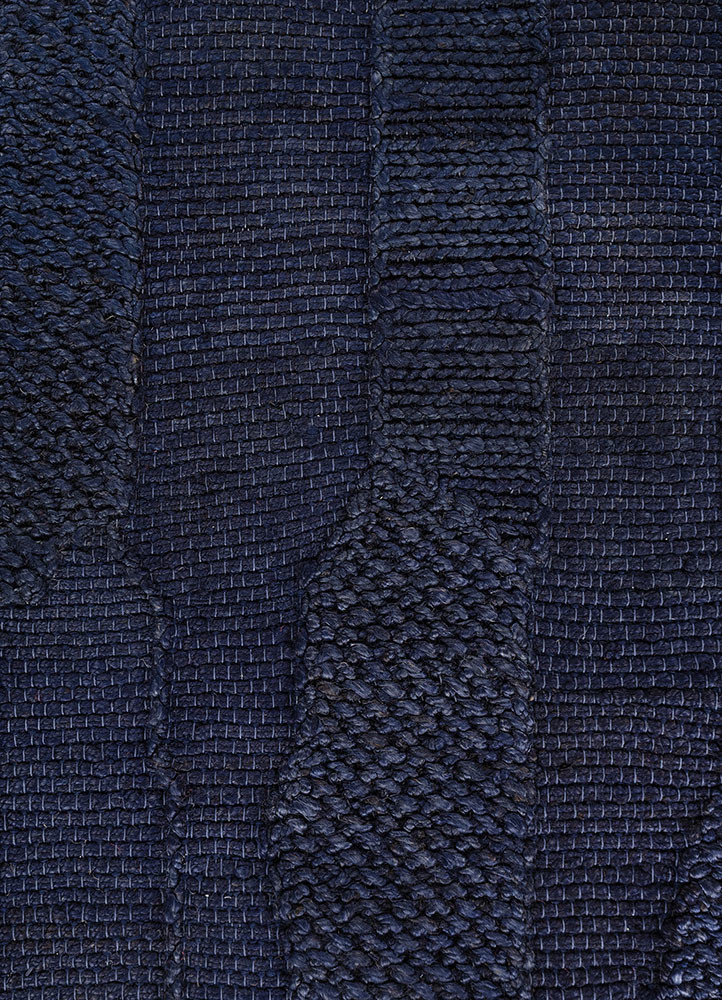 nomadic threads blue jute and hemp flat weaves Rug - CloseUp nomadic threads blue jute and hemp flat weaves Rug - CloseUp