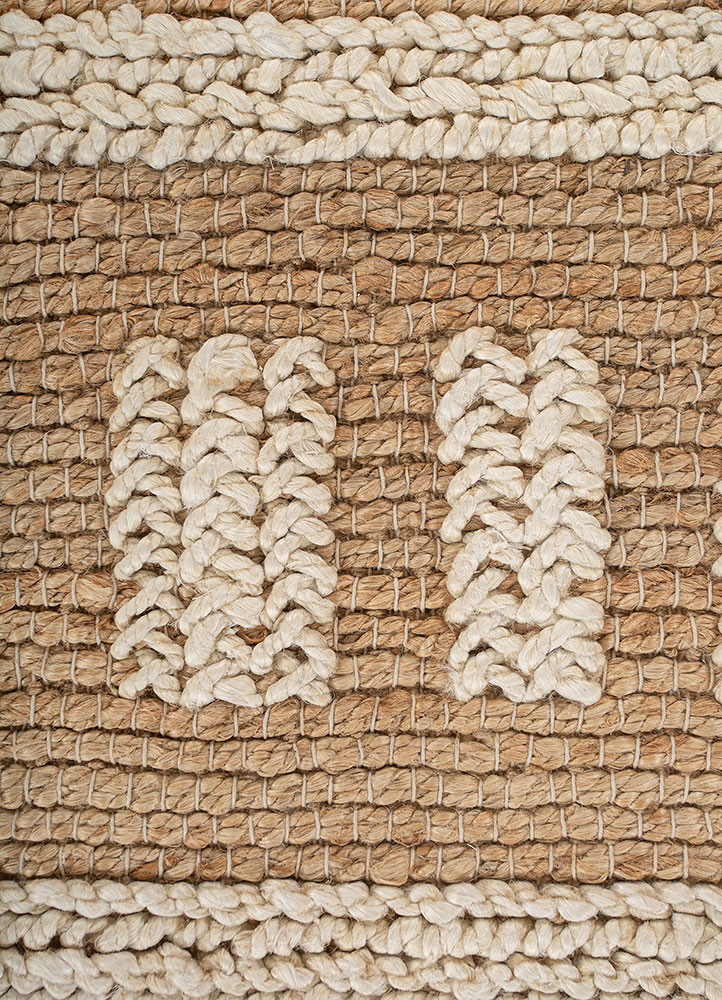 nomadic threads beige and brown jute and hemp flat weaves Rug - CloseUp nomadic threads beige and brown jute and hemp flat weaves Rug - CloseUp