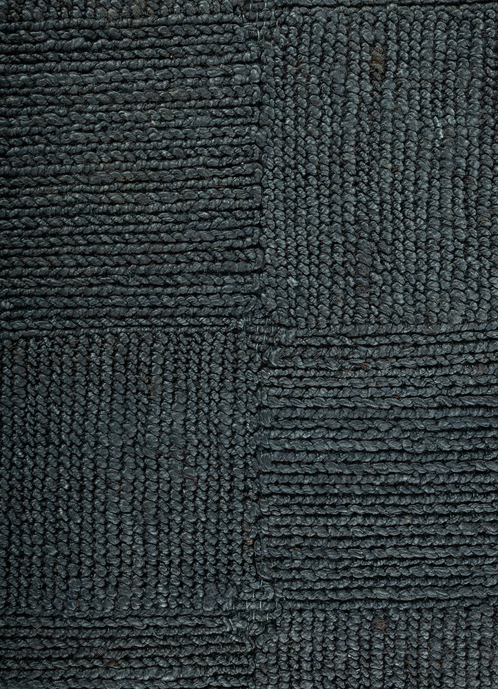 nomadic threads blue jute and hemp flat weaves Rug - CloseUp nomadic threads blue jute and hemp flat weaves Rug - CloseUp