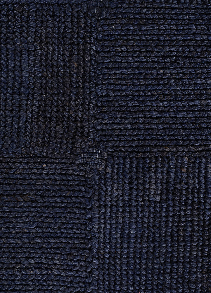 nomadic threads blue jute and hemp flat weaves Rug - CloseUp nomadic threads blue jute and hemp flat weaves Rug - CloseUp