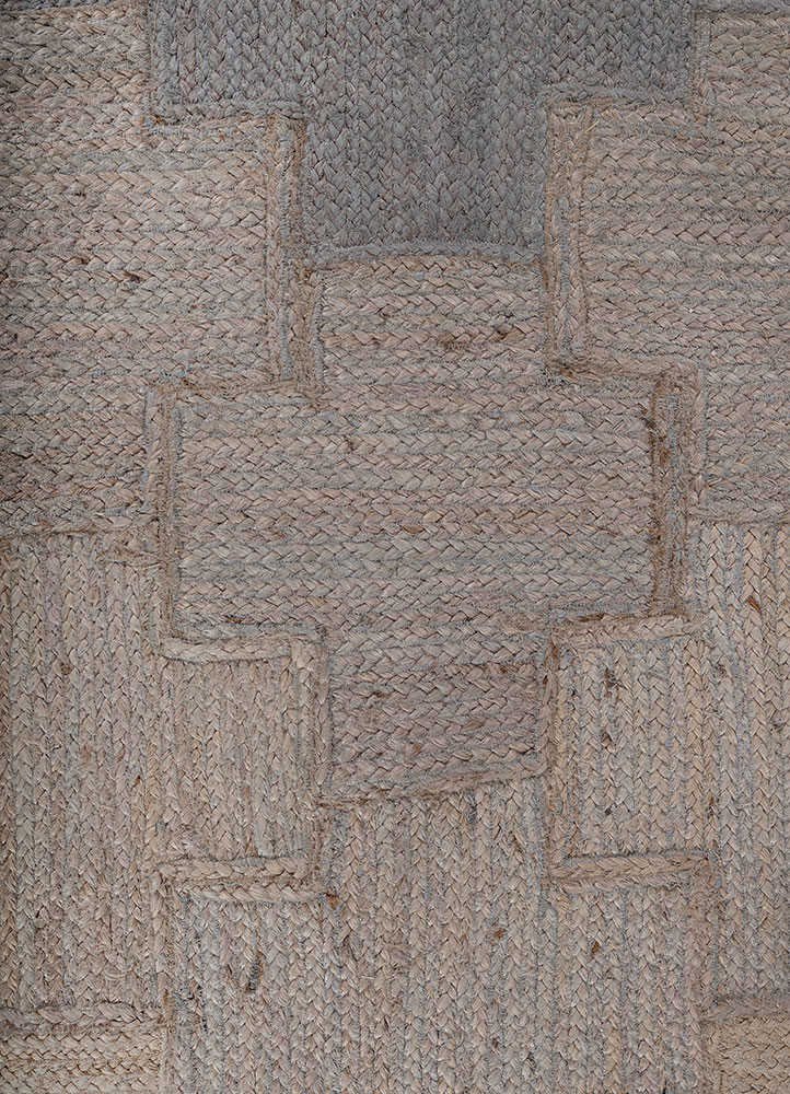 nomadic threads grey and black jute and hemp flat weaves Rug - CloseUp