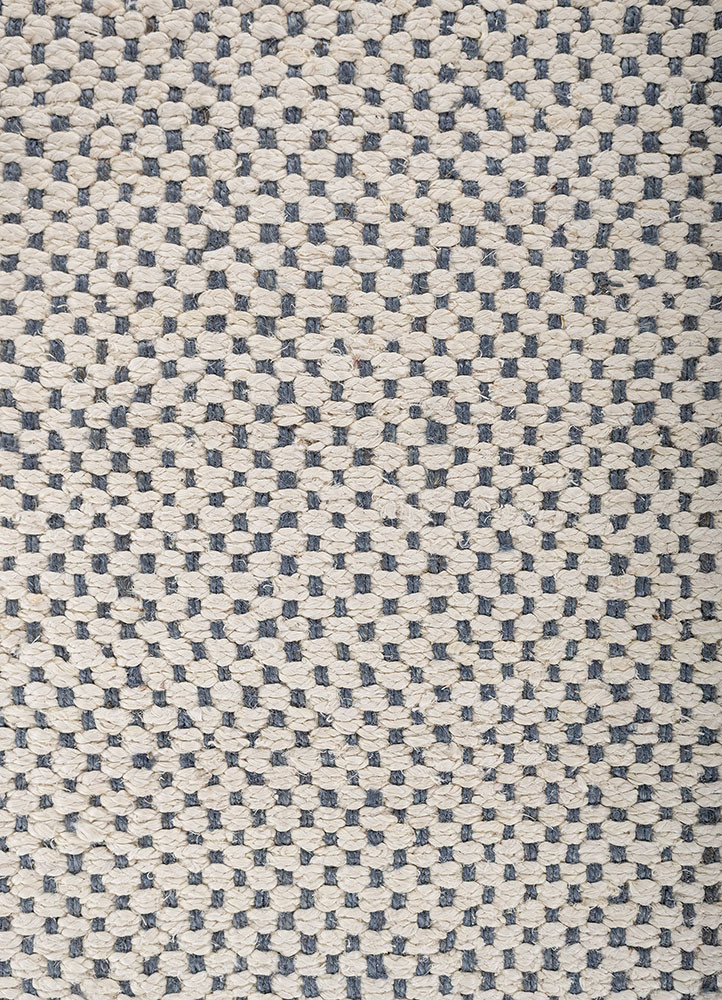 nomadic threads blue jute and hemp flat weaves Rug - CloseUp