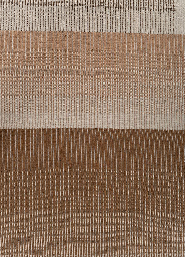 al fresco ivory viscose flat weaves Rug - CloseUp