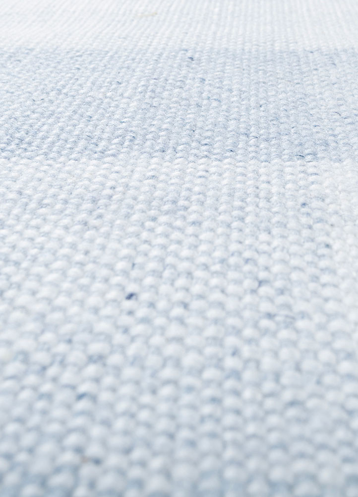 indusbar blue polyester flat weaves Rug - CloseUp