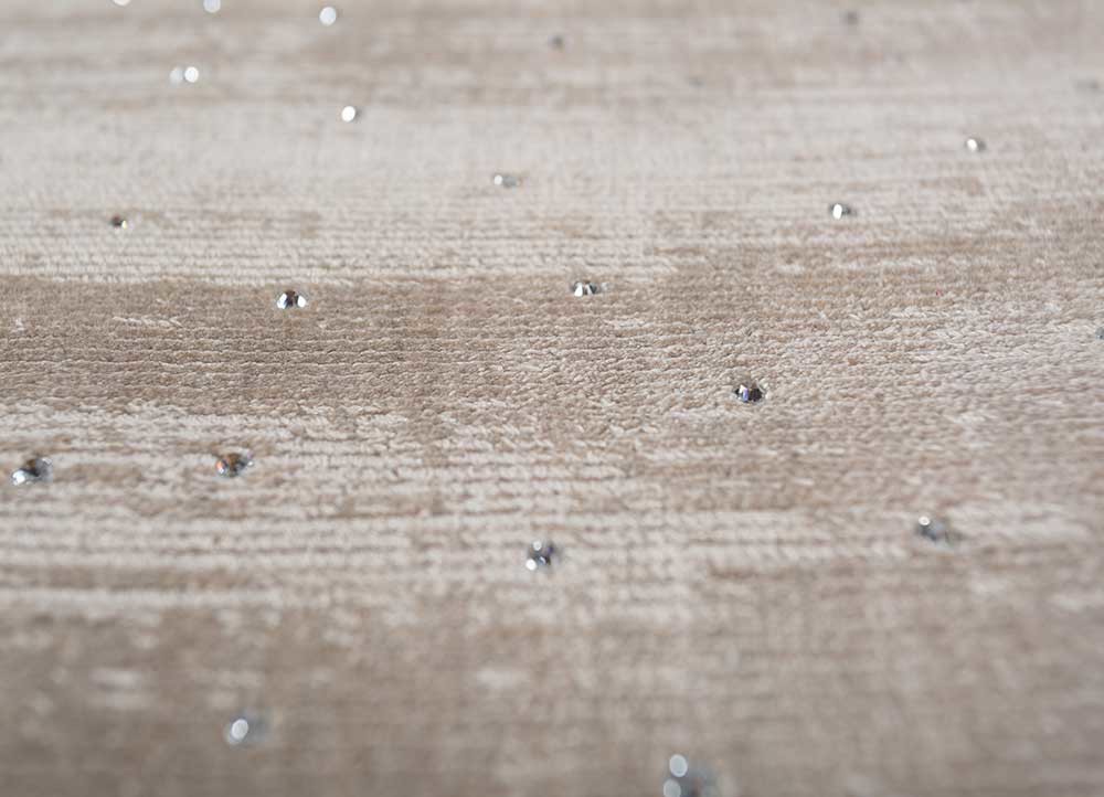 basis grey and black viscose hand loom Rug - CloseUp