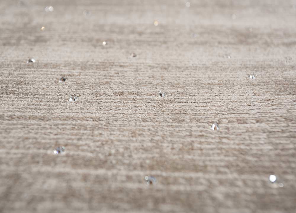 basis grey and black viscose hand loom Rug - CloseUp