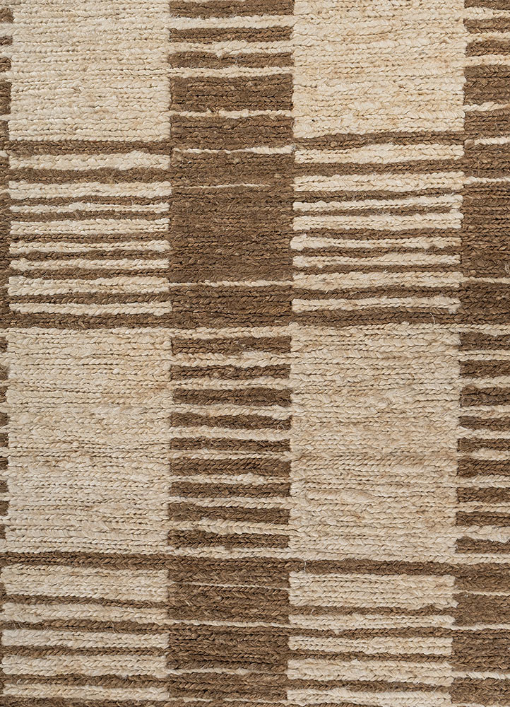 nomadic threads ivory jute and hemp hand knotted Rug - CloseUp