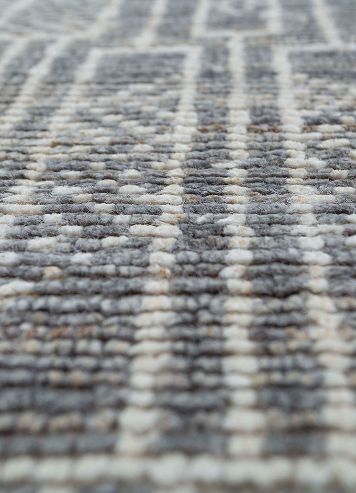 thyme blue jute and hemp hand knotted Rug - CloseUp thyme blue jute and hemp hand knotted Rug - CloseUp