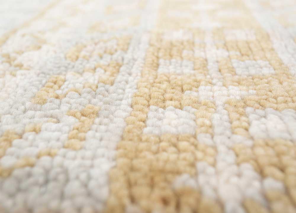 thyme ivory wool hand knotted Rug - CloseUp thyme ivory wool hand knotted Rug - CloseUp
